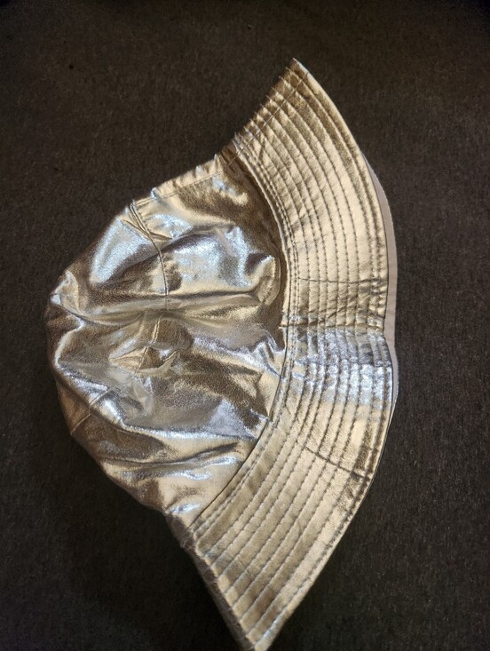 Accessories - Silver Metallic Bucket Hat - Women Accessories